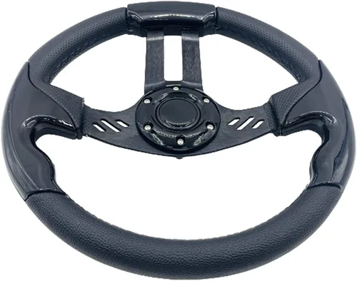 Vista 2 de Volante universal de 320mm para carrito de golf para Club Car DS y Precedent, volante para carrito de golf EZGO Yamaha para EZGO RXV y TXT Tempo G14