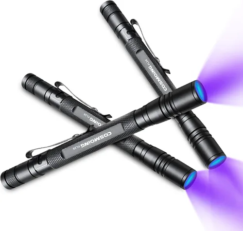 Vista 8 de Linterna UV 395nm Zoomable Batería de luz negra recargable 1 linterna ultravioleta recargable