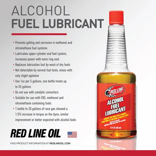 Vista 5 de Red Line 41102 Lubricante de combustible de alcohol de cuatro ciclos - 12 onzas