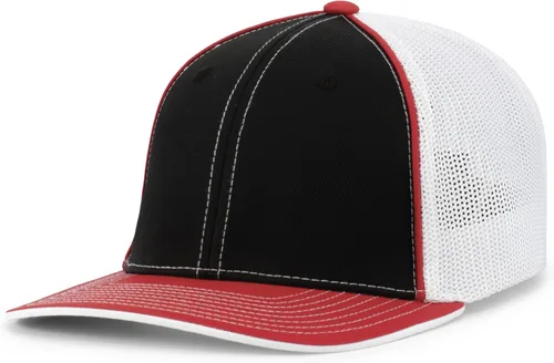 Vista 27 de Pacific Headwear Gorra unisex Pacific Headwear Trucker Flexfit® para adultos Grafito/Negro/Negro