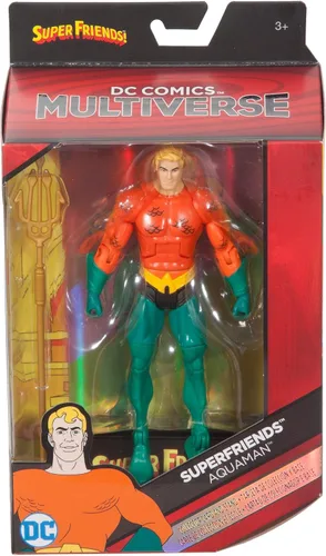 Vista 4 de DC Super Friends Figura de Aquaman de Super Friend Multiverse Super Friends