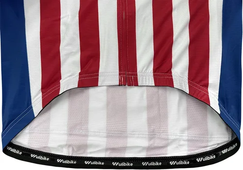 Vista 7 de Lo.gas Camiseta de ciclismo de Estados Unidos para hombre, manga corta, camisetas de ciclismo con bandera americana, ropa de bicicleta de carretera