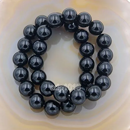 Vista 4 de AD Beads Brazalete con cuentas de piedras naturales con elástico, para curación Reiki 4,6,8,10,12mm
