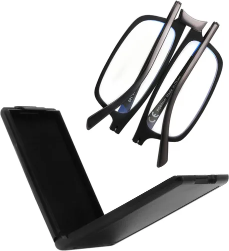 Vista 7 de SKYOAK Gafas de Sol de Lectura Plegables Irrompibles Evolucionadas para Mujeres y Hombres con Bloqueo de Luz Azul Anti UV Anti Fatiga Ocular