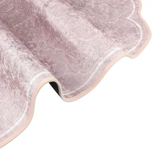 Vista 7 de Alfombra de oración musulmana simple y sólida de terciopelo en relieve, alfombra de oración turca, portátil, para hombres y mujeres, Janamaz