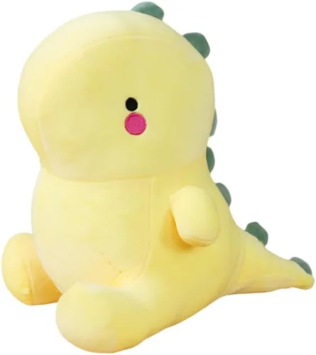 Vista 6 de Juguete de peluche de dinosaurio, lindo y suave, regalo de muñeca de peluche de dinosaurio, adecuado para familiares y amigos en cumpleaños, Verde