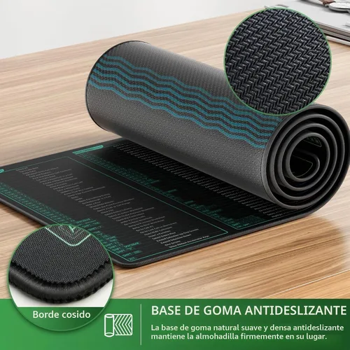 Vista 4 de KTRIO Excel Shortcuts Mousepad, Desk Mat, 31.5 x 11.8 in, XL