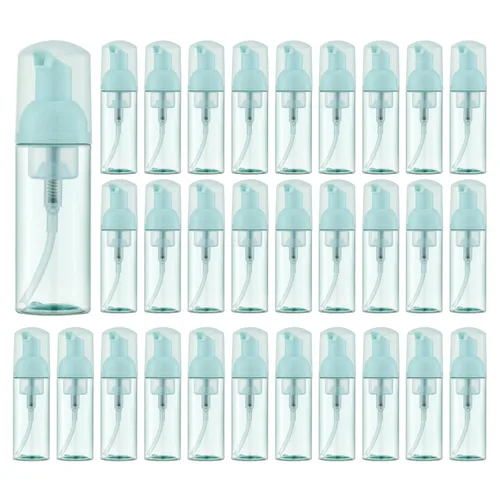 Vista 10 de Botella de espuma de 2 onzas con bomba dorada, dispensadores de espuma de viaje vacíos para jabón, champú, 3 Colores Mini travel size foamer
