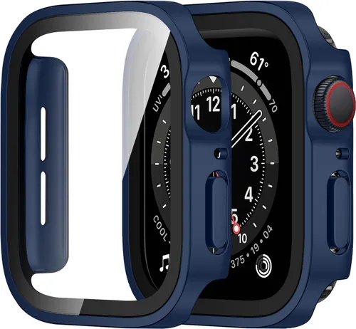 Vista 38 de Amizee Paquete de 2 fundas compatibles con Apple Watch de 1.575 pulgadas Series 6/5/4/SE con protector de pantalla integrado, carcasa rígida