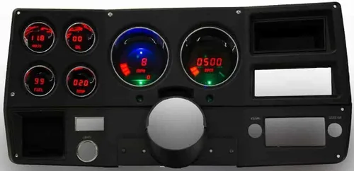 Vista 6 de Panel de medidor digital LED compatible con Chevy Truck 1973-87 (azul)