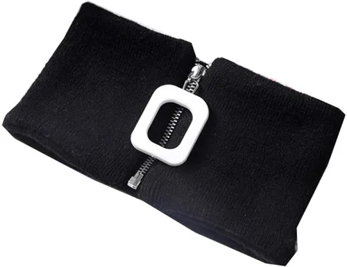 Vista 2 de YEKEYI Collar falso de punto desmontable con solapa y cremallera para mujer