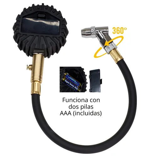 Vista 5 de JACO Superior Products ElitePro - Medidor digital de presión de neumáticos, precisión profesional - 200 PSI