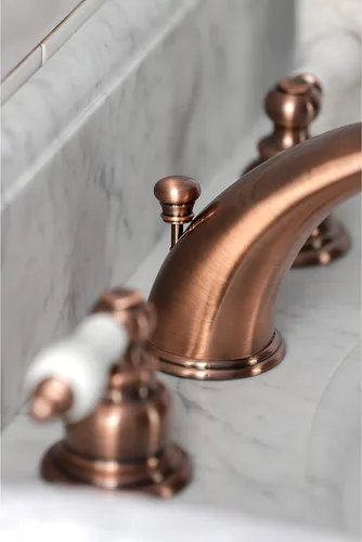 Vista 3 de Kingston Brass KB966PL Magellan grifo de baño generalizado, cobre antiguo