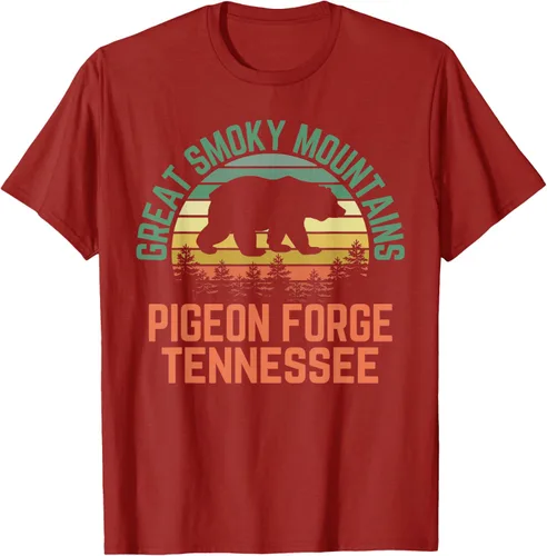 Vista 56 de Camiseta Pigeon Forge Great Smoky Mountains National Park Tennessee, Negro, S