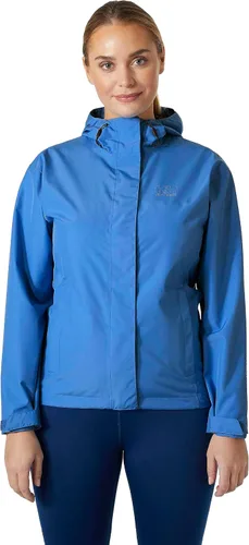 Vista 9 de Helly Hansen Chaqueta de Lluvia Seven J para Mujer Impermeable, Resistente al Viento y Transpirable con Capucha Rosa fuerte