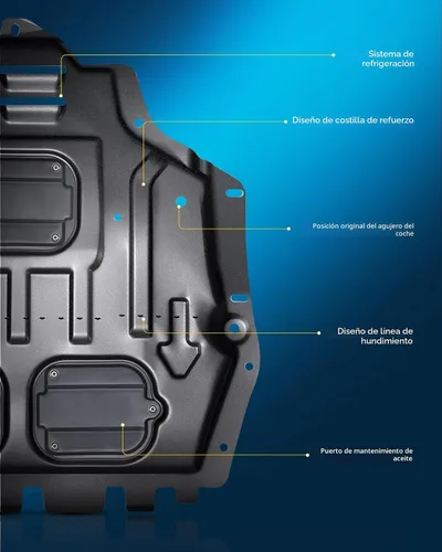 Vista 6 de Protector contra salpicaduras de motor PHILTOP para Ford Focus 2.0T 2013-2018