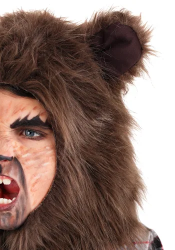 Vista 5 de Disfraz de hombre lobo feroz para niños Multicolor