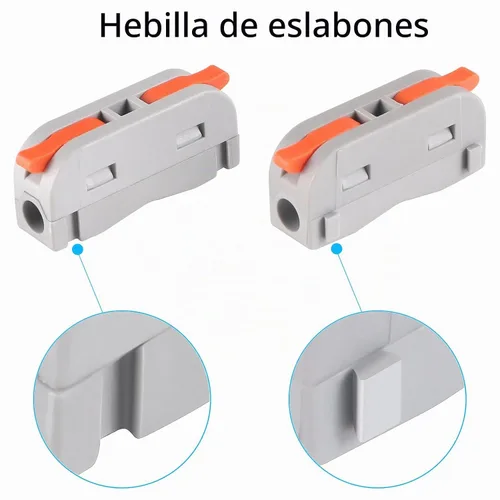 Vista 4 de XHF 20 piezas de conectores compactos conductores tuercas de alambre de palanca, conectores eléctricos, terminales de alambre para cualquier