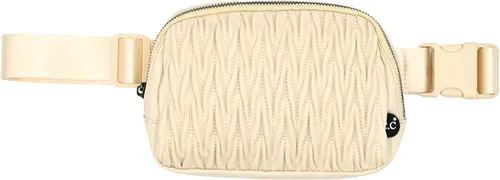 Vista 41 de C.C Bolsa de cintura para mujeres – Riñonera acolchada cruzada para el cuerpo con correa ajustable, idea de regalo de moda, Ajuste regular