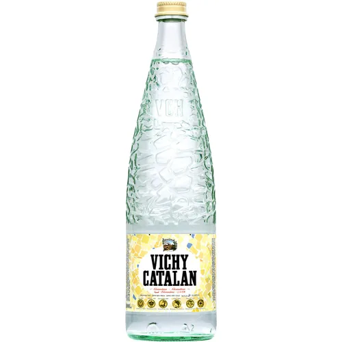 Vista 12 de Vichy Catalan - Agua mineral con gas - 33.8 oz (1 litro) (12 botellas de vidrio)