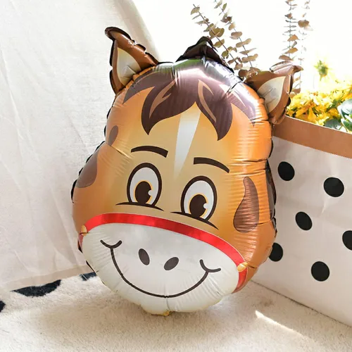 Vista 5 de Globos de animales de granja, cerdo, vaca, caballo, burro, globo de Mylar para animales, temática de animales, suministros de fiesta de cumpleaños