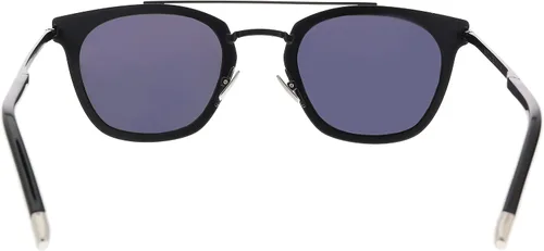 Vista 4 de SAINT LAURENT Gafas de sol unisex, montura negra mate, lentes grises, 2.402 in, Gris