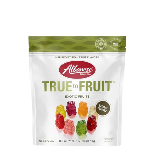 Vista 20 de Albanese World's Best True to Fruit™ - Gomitas de frutas favoritas estadounidenses, bolsa de caramelo de 0.75 onzas (paquete de 200)