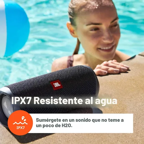 Vista 6 de JBL Flip 5 - Parlante portátil inalámbrico Bluetooth impermeable con estuche rígido protector divvi!.
