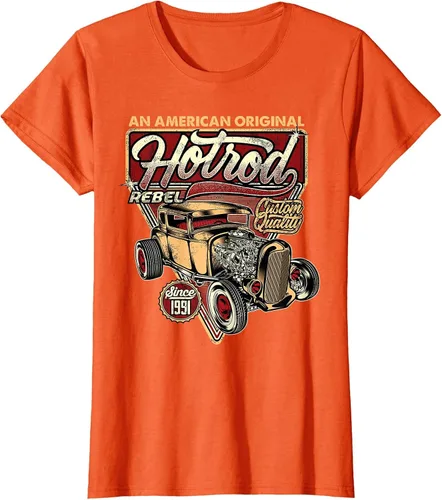 Vista 34 de Camiseta vintage Hot Rod Speed and Power para hombre Asphalt Grey