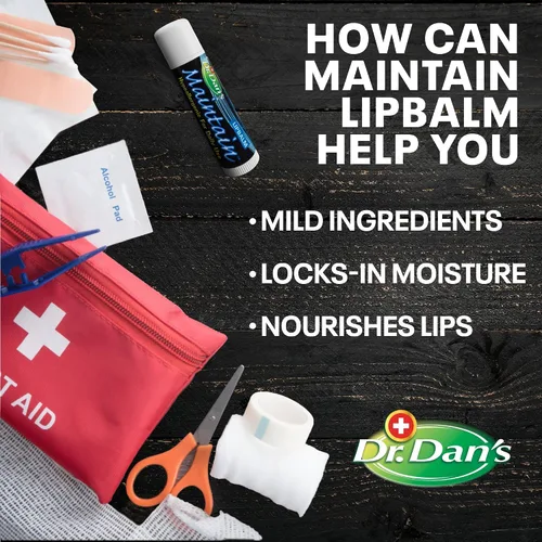 Vista 3 de Dr. Dan's Keep Lip Balm - Perfecto para el cuidado posterior de cortibalm, ingredientes suaves y cera de abejas, enriquecido con vitamina E
