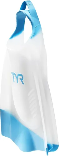 Vista 3 de TYR Hydroblade - Aletas de entrenamiento de natación, color azul, talla XL