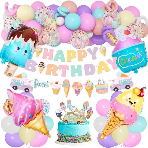 Vista 8 de Decoraciones de fiesta de cumpleaños de dinosaurio con globos de aluminio