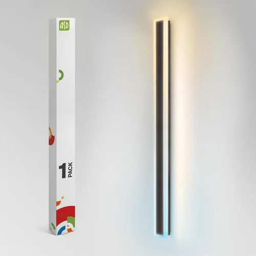 Vista 27 de ASD Lámpara LED de montaje en pared de 18 pulgadas de largo, aplique lineal para exteriores e interiores 3CCT, regulable, impermeable