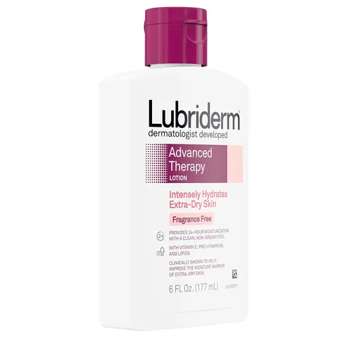 Vista 3 de Lubriderm Loción de terapia avanzada, sin fragancia, 6 onzas líquidas (paquete de 4)