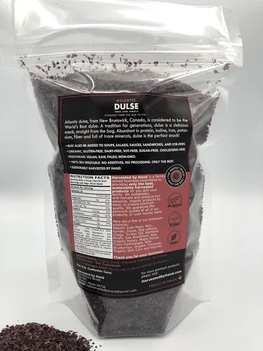 Vista 7 de Organic Atlantic Dulse Flakes 4 oz – Certificado Orgánico – Flakes suaves – Wild Pure & Simple – Wild Cosechado – Yodo – Sustituto de tocino