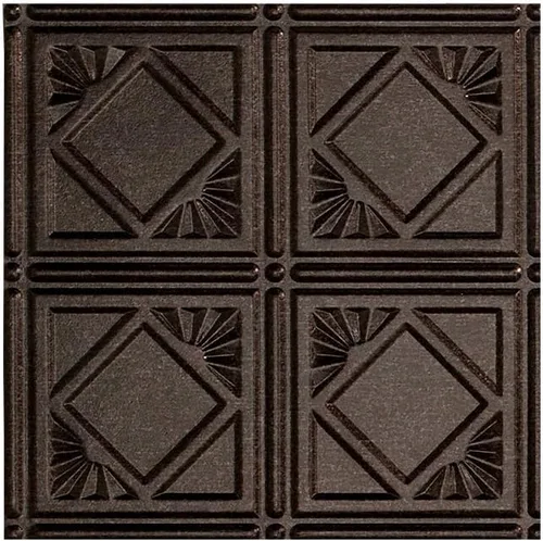 Vista 28 de FASÄDE Panel de techo decorativo de vinilo decorativo de estilo tradicional / patrón 4 de 2 x 4 pies en bronce bermudas (paquete de 5)