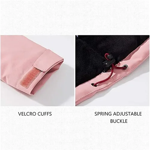 Vista 4 de Chaqueta térmica para Mujer, Chaqueta con Capucha eléctrica delgada, adecuada para deportes al aire Libre, Ciclismo y motos, Pesca, esquí