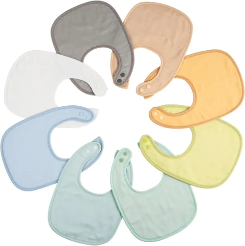 Vista 7 de Tiny Twinkle Baby Feeding Bibs - Waterproof and Absorbent Infant Drool and Feeding Baby Bibs