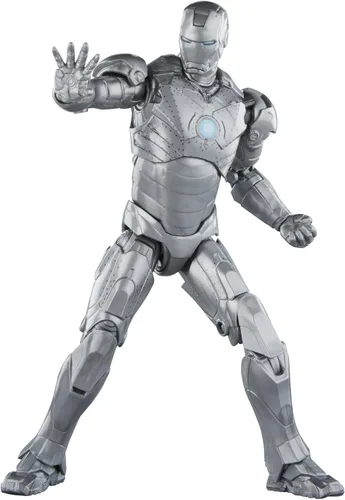 Vista 4 de Marvel Legends Series Iron Man Mark II, figuras de acción coleccionables de 6 pulgadas de Iron Man