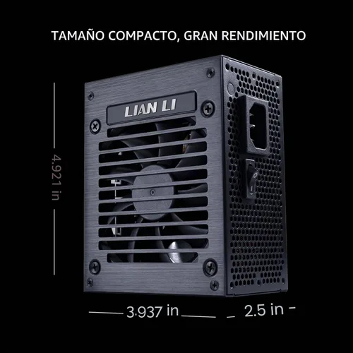 Vista 3 de LIAN LI SP750 V2 750W SFX Fuente de alimentación, 80 Plus Gold, Negro