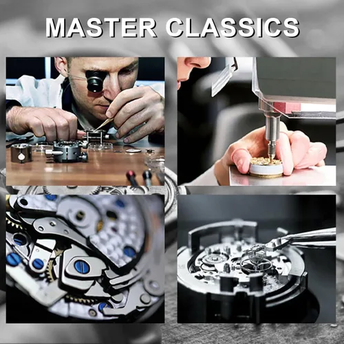 Vista 6 de IK COLOURING Relojes mecánicos para hombre, reloj de pulsera de esqueleto automático de lujo Tourbillon impermeable de cristal automático para hombre
