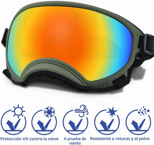 Vista 2 de Gafas de sol para perros medianos con correa ajustable, protección UV, gafas de sol para cachorros a prueba de viento, adecuadas para mascotas