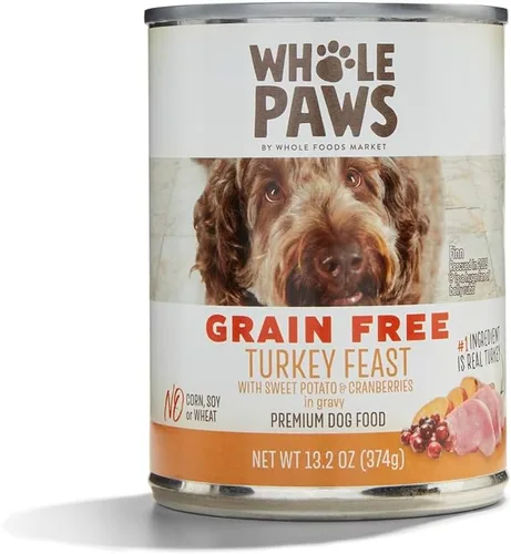Vista 4 de Whole Paws, Receta de carne de res y lentejas, comida para perros, 13.2 onzas (paquete de 6)