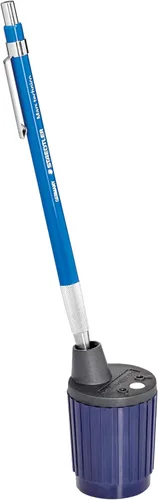 Vista 4 de Staedtler Mars Puntador de lápices - Sacapuntas mecánico de precisión con parada automática para lápices de 0.079 pulgadas - Acción giratoria