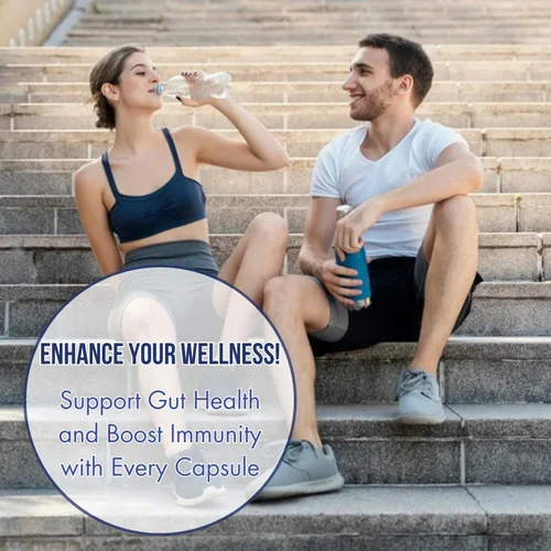 Vista 3 de AzizBiotic - Suplemento probiótico para la salud intestinal - Apoya el equilibrio de la microflora - Fórmula probiótica con 7 cepas y tecnología