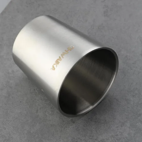 Vista 2 de Juego de 4 tazas de té de acero inoxidable de doble pared, taza de té chino de 7 onzas, sin mango, tazas de té de yerba mate coreana