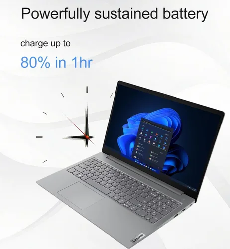 Vista 8 de Lenovo V15 - Computadora portátil, 15.6" FHD, AMD Ryzen 5 7520U