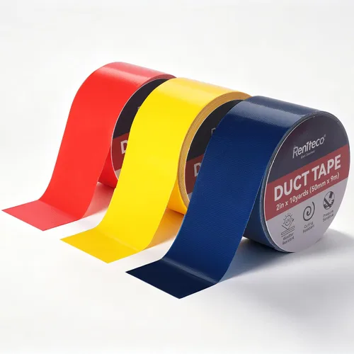 Vista 18 de Reniteco Cinta adhesiva amarilla: 2 pulgadas x 10 yardas, impermeable y para todo tipo de clima, sin residuos, resistente a los rayos UV, resistente