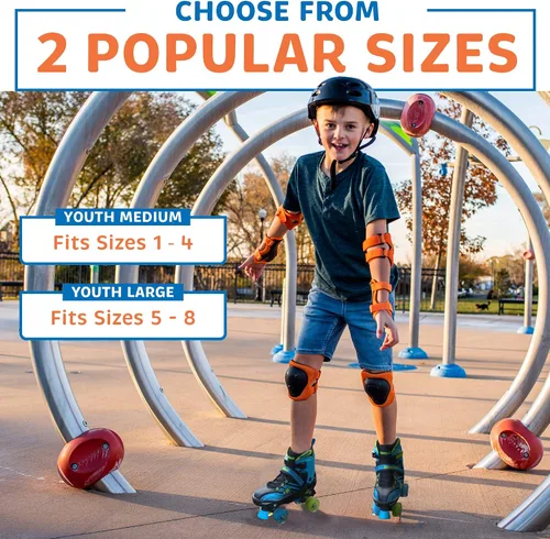 Vista 6 de XINO SPORTS Combo 2 en 1, Patines para niños Patines en línea - Patines intercambiables con luz LED para niños de 6 a 12 años, adolescentes