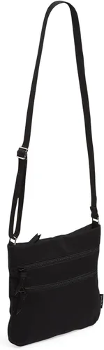 Vista 2 de Vera Bradley - Bolsa cruzada para mujer, de algodón característico de la marca, con triple cremallera, hipster